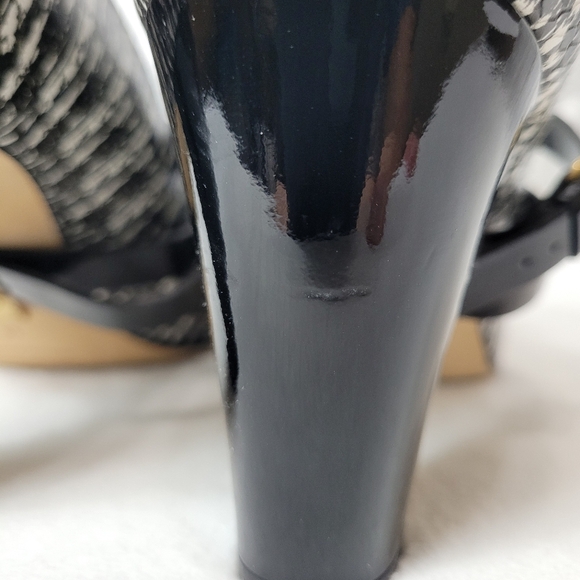 Anyi Lu Black & White Heel Size 40 - Picture 6 of 11